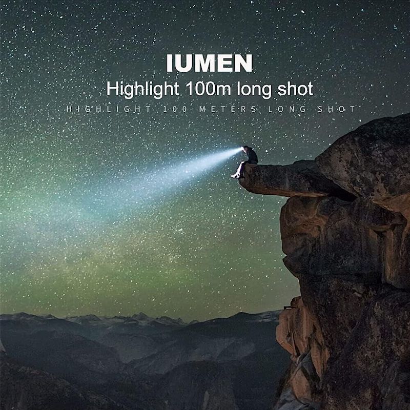 Magnetisk LED-pannlampa USB